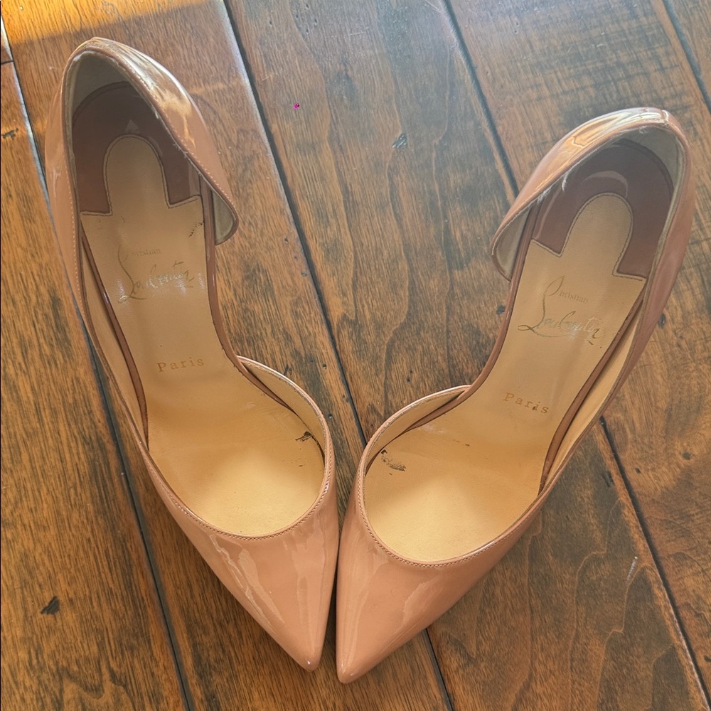 Christian Louboutin Blush Patent Leather Heels